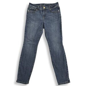 INC Jeans Womens 10S Skinny Leg Regular Fit Preppy Blue Denim Stretch 30x28‎